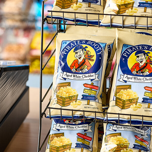 PIRATE'S BOOTY Aged White Cheddar Rice and Corn Puffs 1 oz. - 24/Case