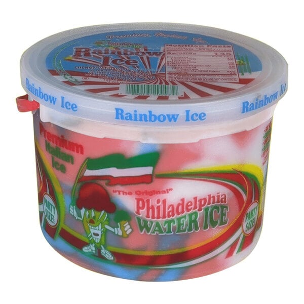 Philadelphia Water Ice Red, White, and Blue Italian Ice 1 Gallon