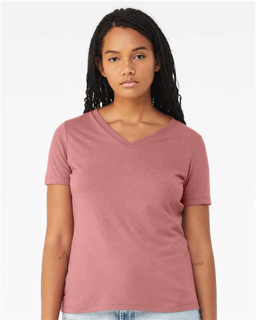 BELLA + CANVAS® Women's Relaxed Triblend Short Sleeve V-Neck T-shirt