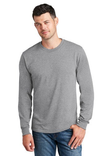 Port & Company® Crewneck Long Sleeve Core Cotton Tee