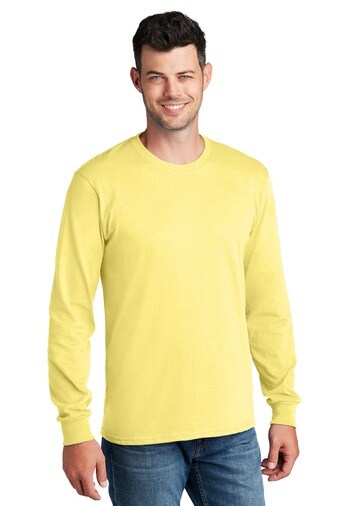 Port & Company® Crewneck Long Sleeve Core Cotton Tee
