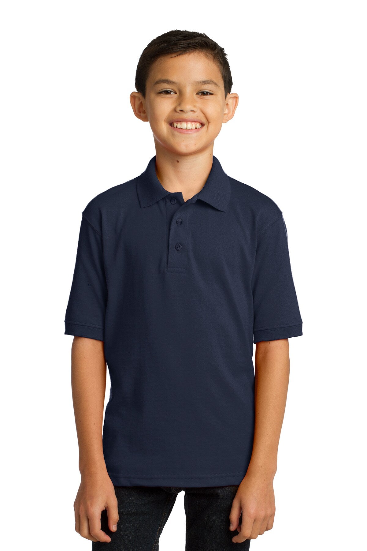 Port & Company® Youth Core Blend Jersey Knit Polo
