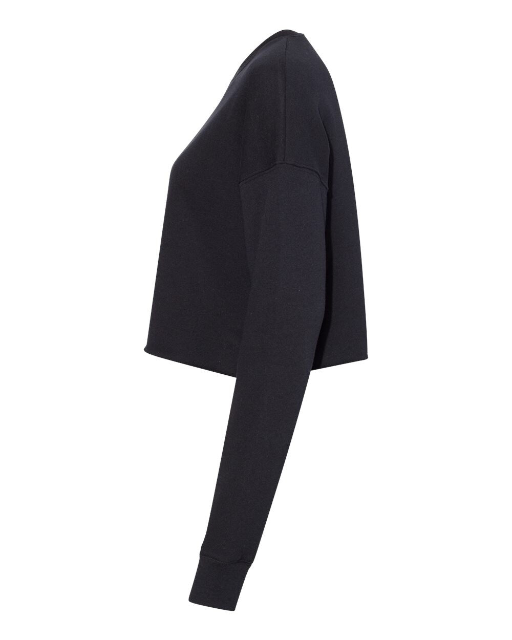 BELLA + CANVAS® Women's Crop Crew Fleece Lightweight Sweatshirt for Everyday Outfit