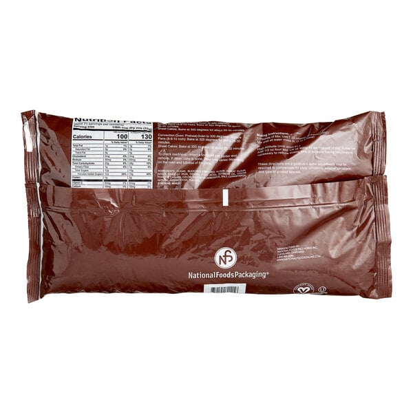 5 lb. Chocolate Fudge Brownie Cake Mix - 6/Case