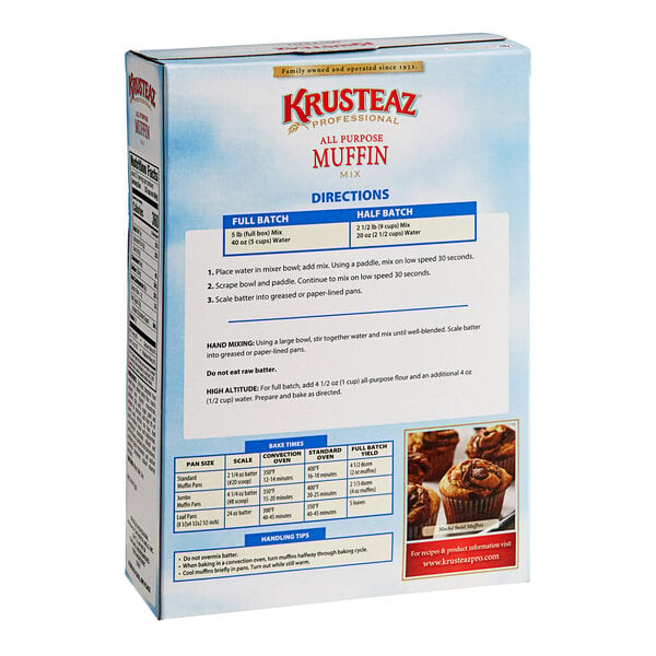 Krusteaz Professional 5 lb. All-Purpose Muffin Mix - 6/Case