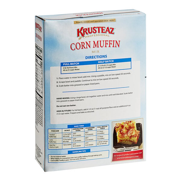 Krusteaz Professional 5 lb. Corn Muffin Mix - 6/Case