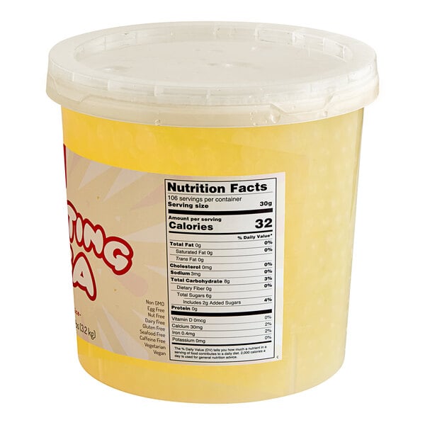 Bossen Pure25 Lychee Bursting Boba 7.04 lb. - 4/Case
