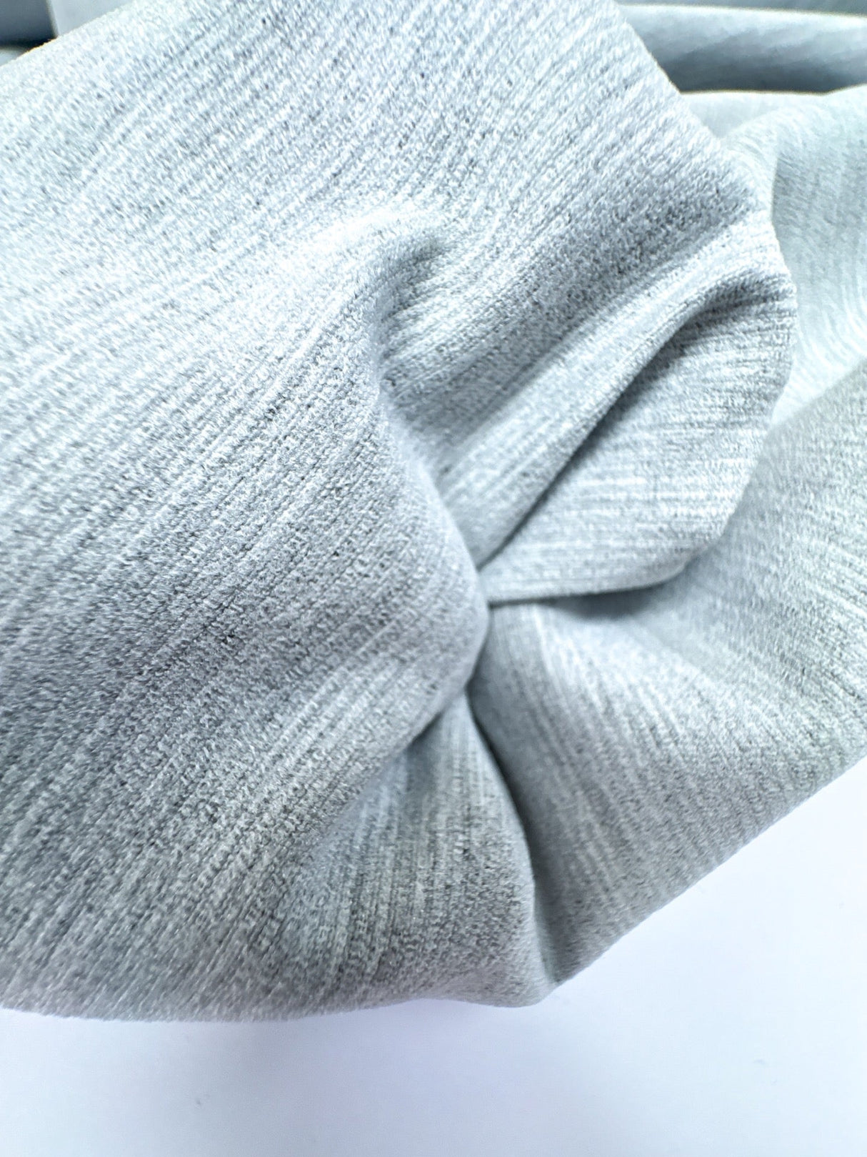 Cotton Blend Woven Melange Gray Stretch Fabric