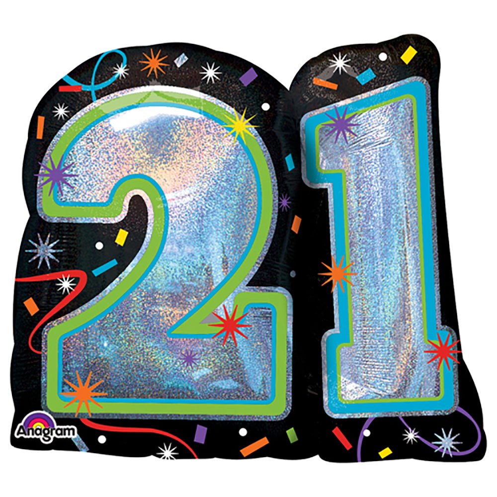 21st Birthday Foil Balloon