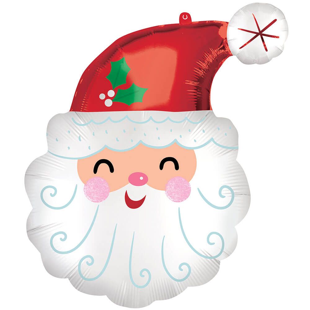 Santa Head Foil Balloon 27 Inch