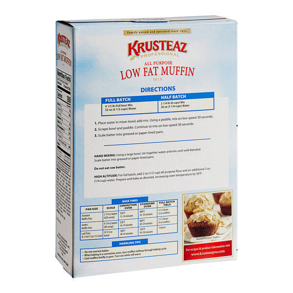 Krusteaz Professional 4.5 lb. All-Purpose Low-Fat Muffin Mix - 6/Case
