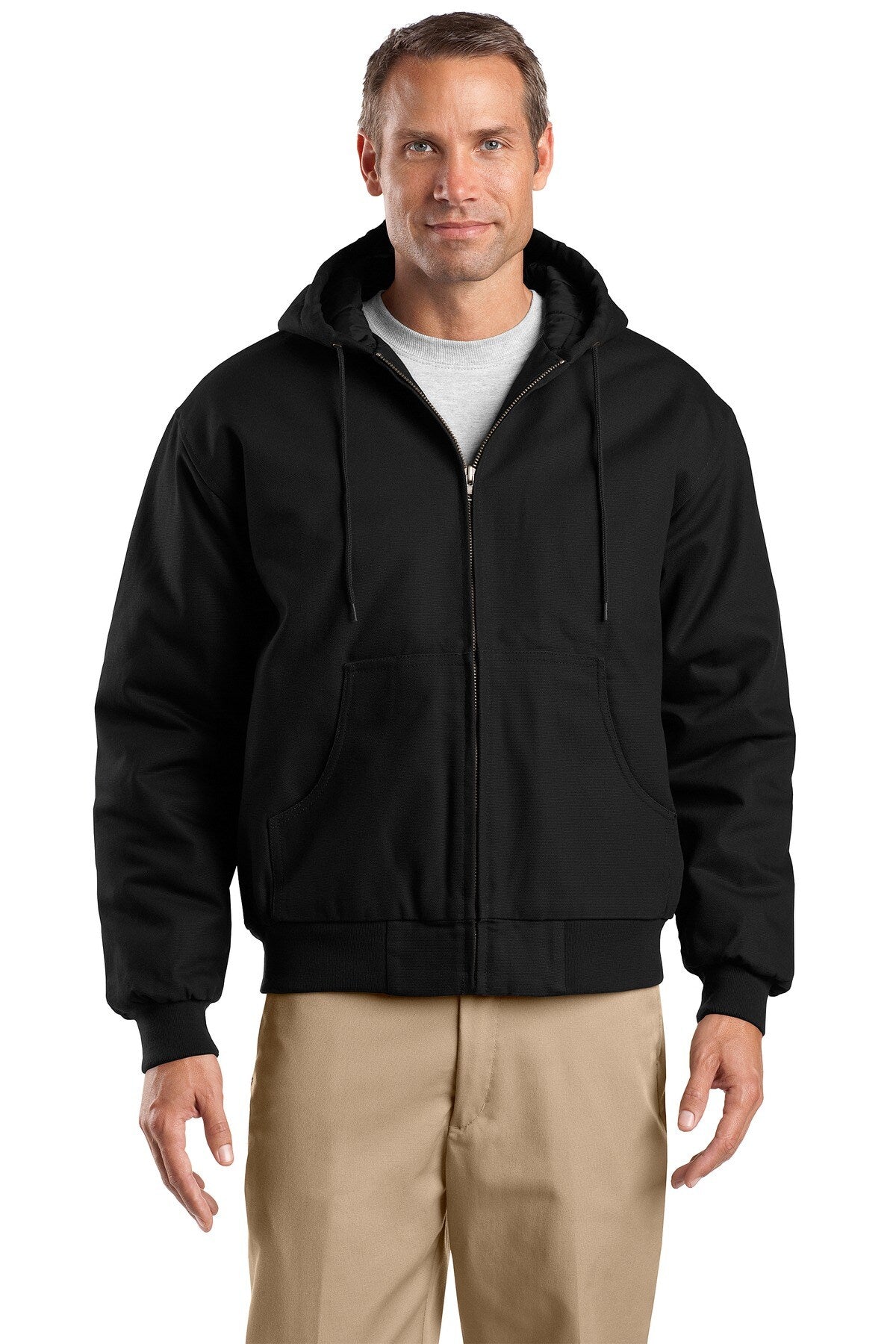 CornerStone® Tall Duck Cloth man Hooded Work Jacket