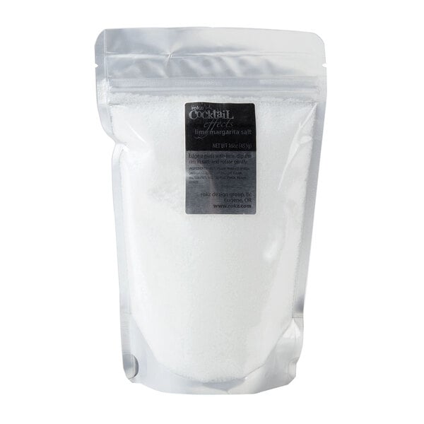 Rokz 1 lb. Lime Margarita/Cocktail Rimming Salt