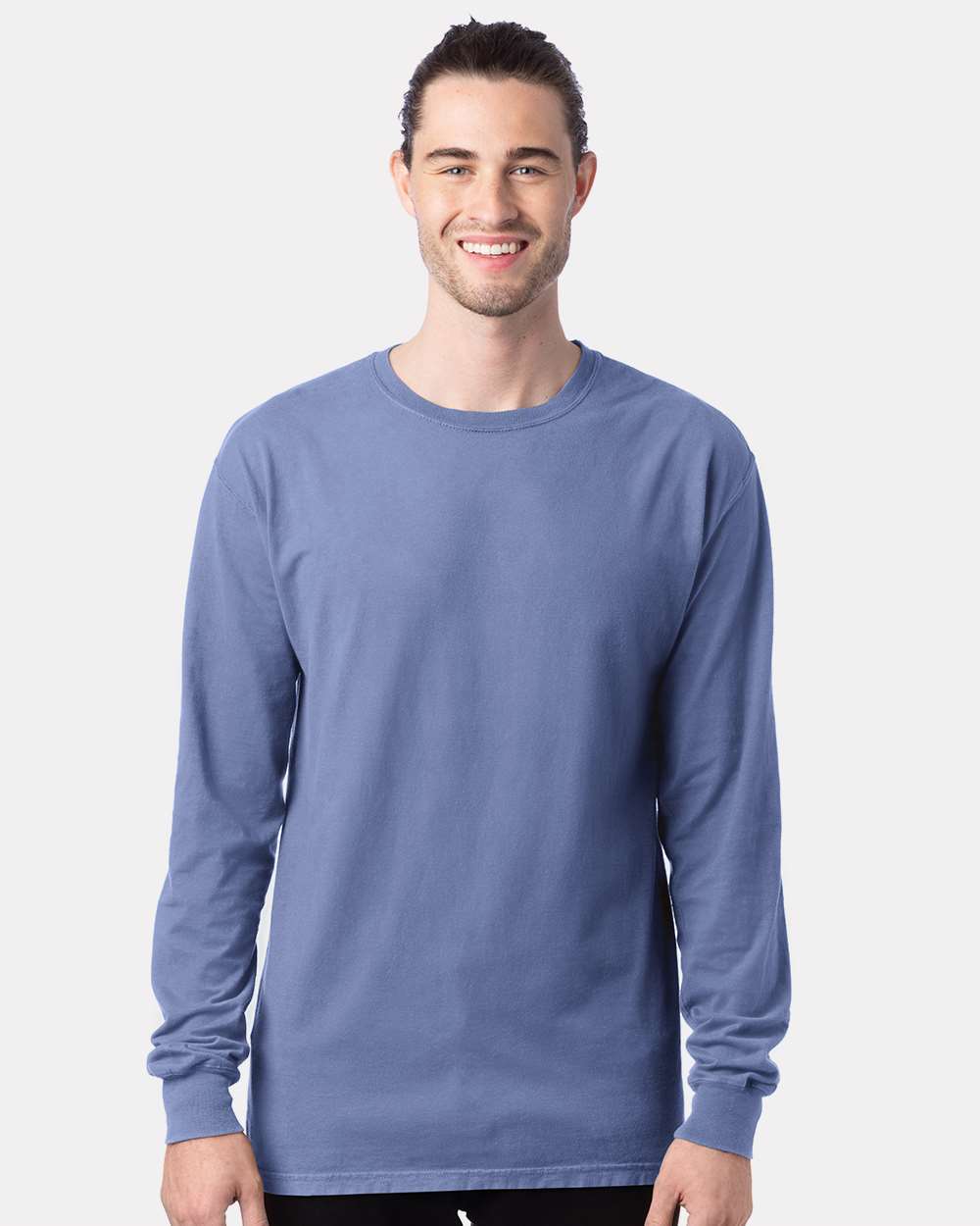 ComfortWash by Hanes® Garment-Dyed Long Sleeve Crewneck T-Shirt