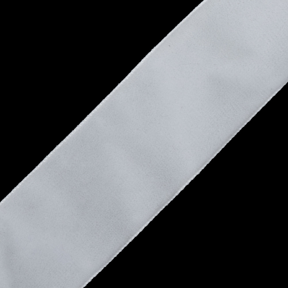 Single Faced Velvet Ribbon Made in Italy - 1.5" - White - Sabine Collection
