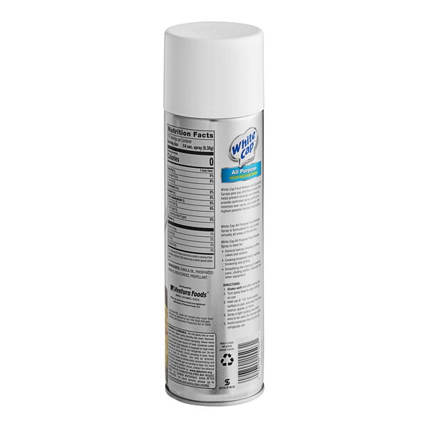 White Cap All-Purpose Food Release Spray 21.5 oz. - 6/Case