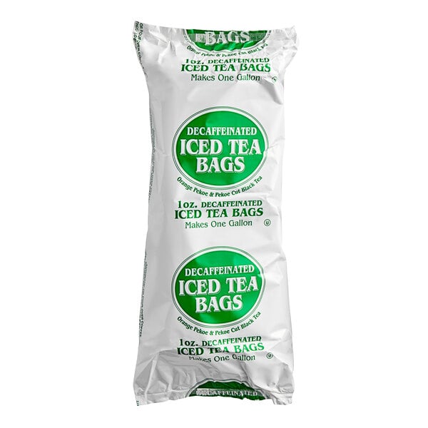 Bromley Decaffeinated Black Iced Tea Filter Bags 1 Gallon - 50/Case