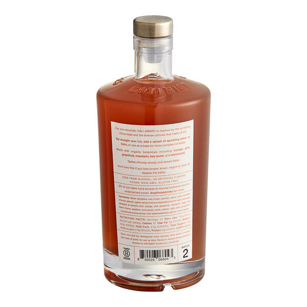 Optimist Botanicals Non-Alcoholic Cali Amaro 500 mL Bottle