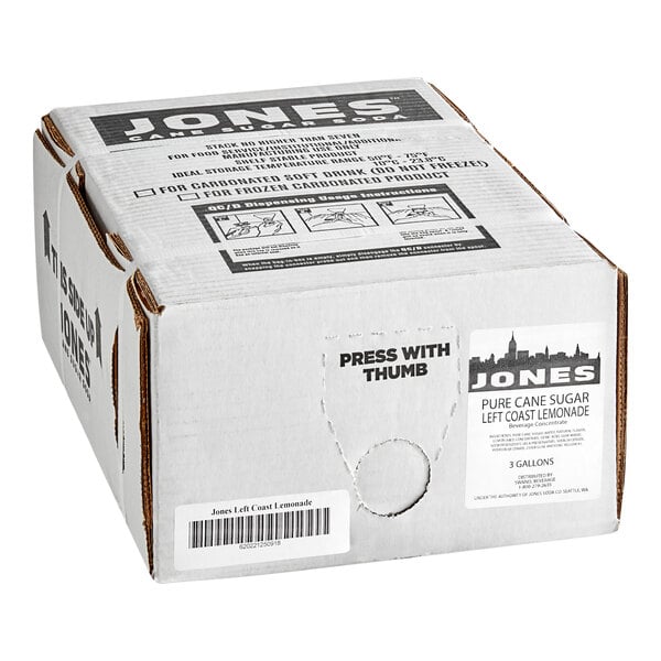 Jones Left Coast Lemonade Beverage Syrup 3 Gallon Bag in Box