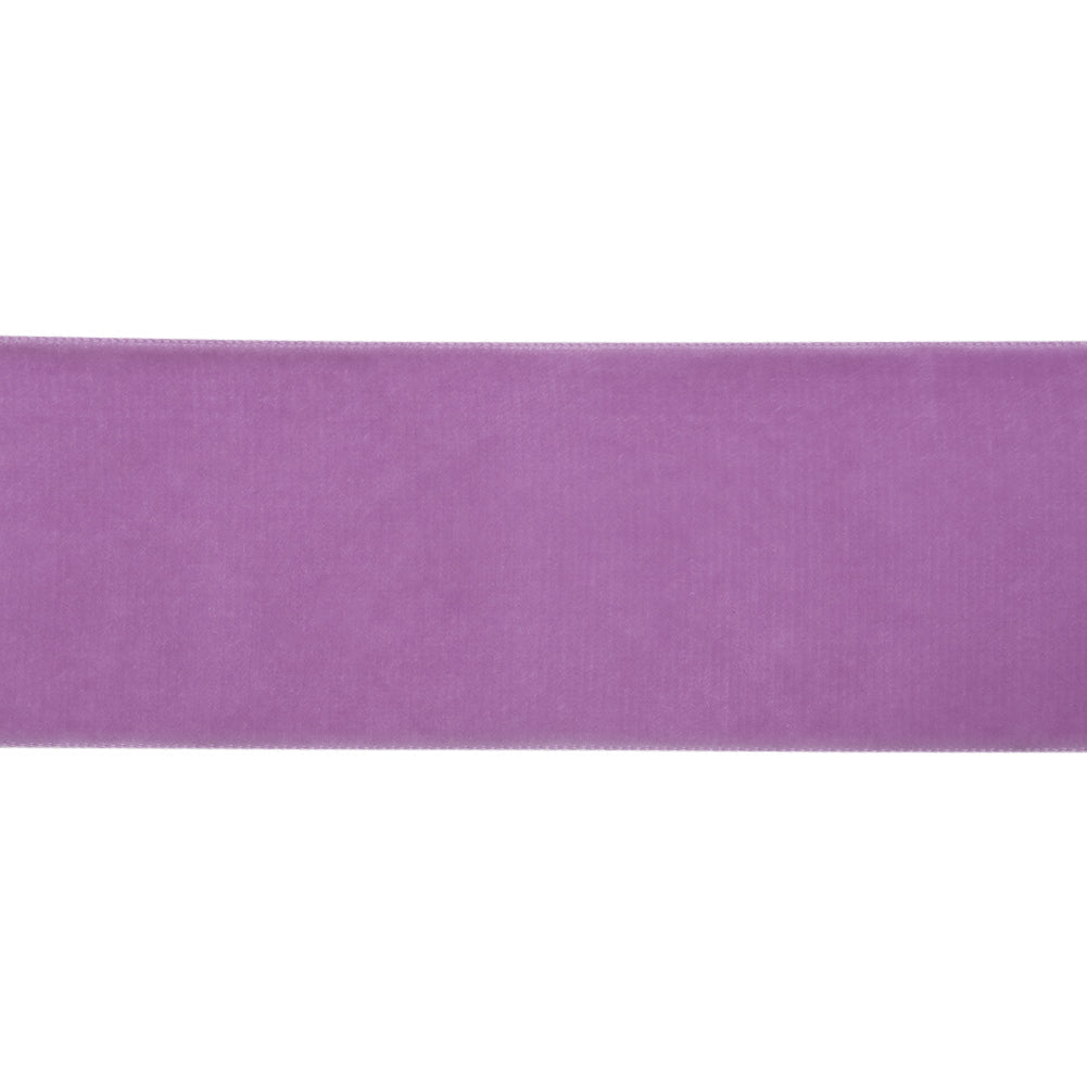 Single Faced Velvet Ribbon Made in Italy - 2" - Light Lilac - Sabine Collection