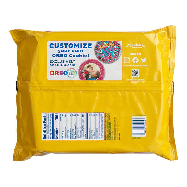 Nabisco Oreo Golden Cookie Party Pack 24.16 oz. - 8/Case