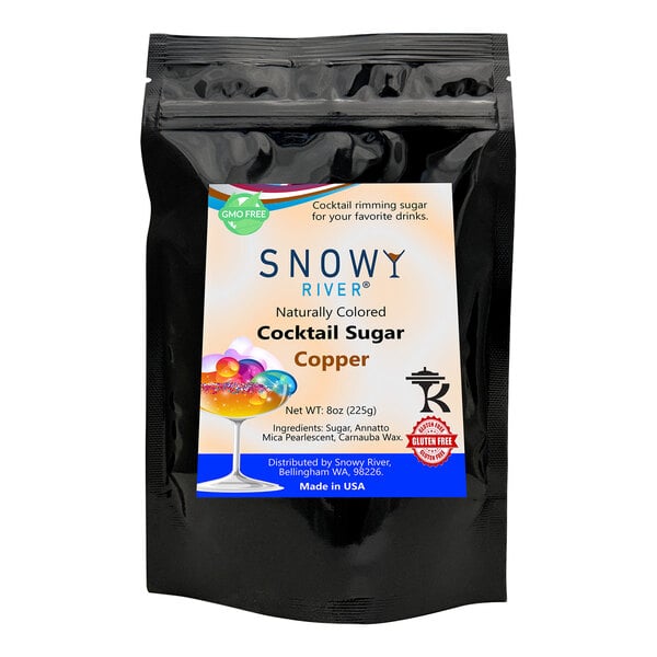 Snowy River Copper Cocktail Rimming Sugar 8 oz.