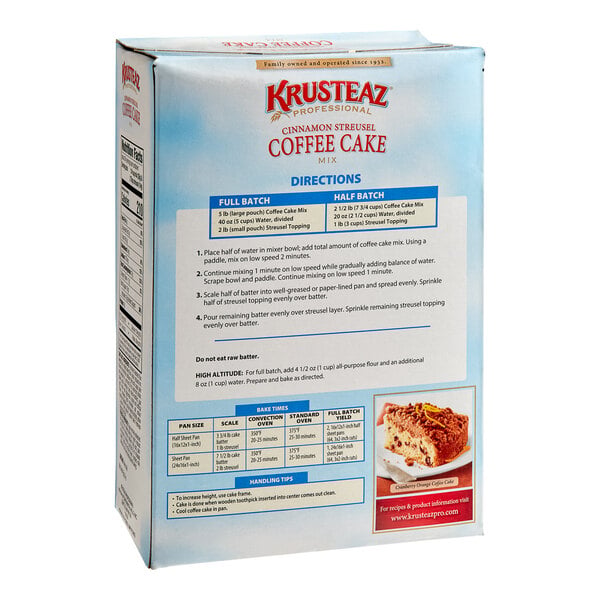 Krusteaz Professional 7 lb. Cinnamon Streusel Coffee Cake Mix - 6/Case