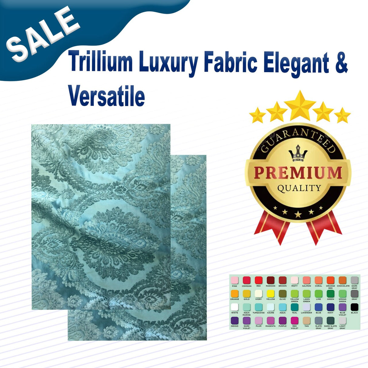 Trillium Luxury Fabric Elegant & Versatile