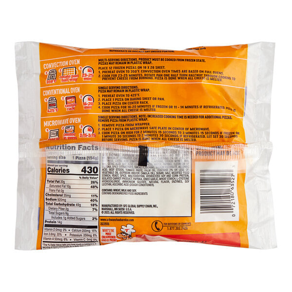 Tony's Individually Wrapped Deep Dish Pepperoni Pizza 5" - 24/Case
