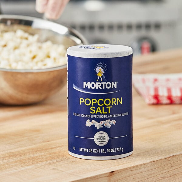 Morton Popcorn Salt 26 oz. - 24/Case
