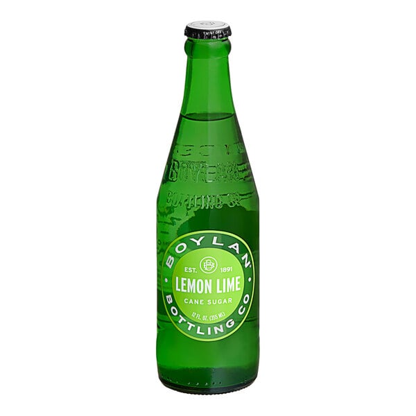 Boylan Bottling Co. Lemon Lime Soda 12 fl. oz. - 24/Case