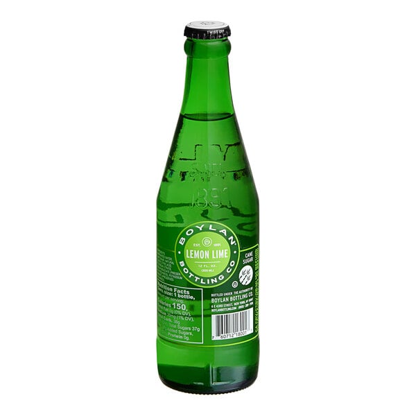 Boylan Bottling Co. Lemon Lime Soda 12 fl. oz. - 24/Case