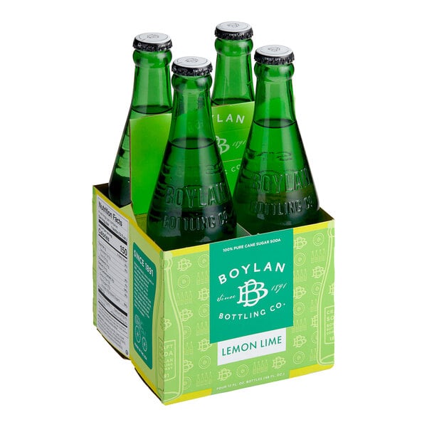Boylan Bottling Co. Lemon Lime Soda 12 fl. oz. - 24/Case
