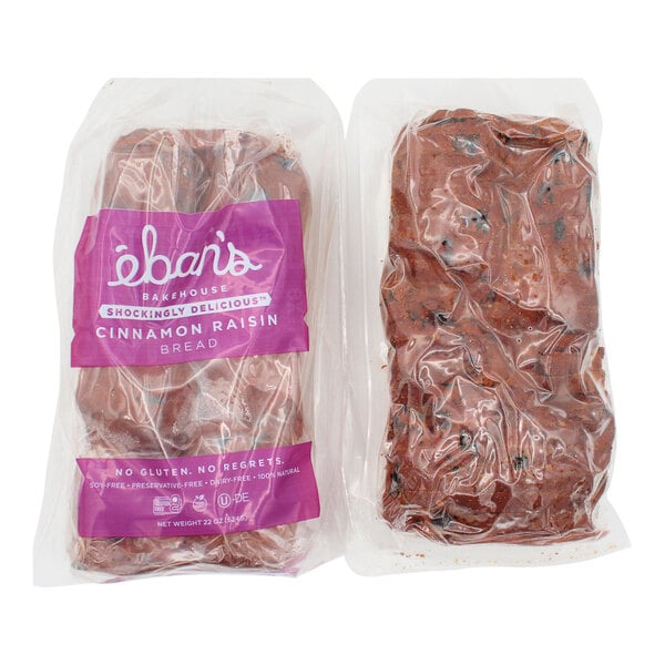 Eban's Bakehouse Gluten-Free Cinnamon Raisin Bread 22 oz. - 6/Case