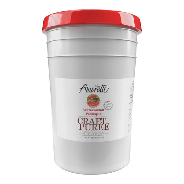 Amoretti Watermelon Craft Puree 6 Gallon (55 lb.)