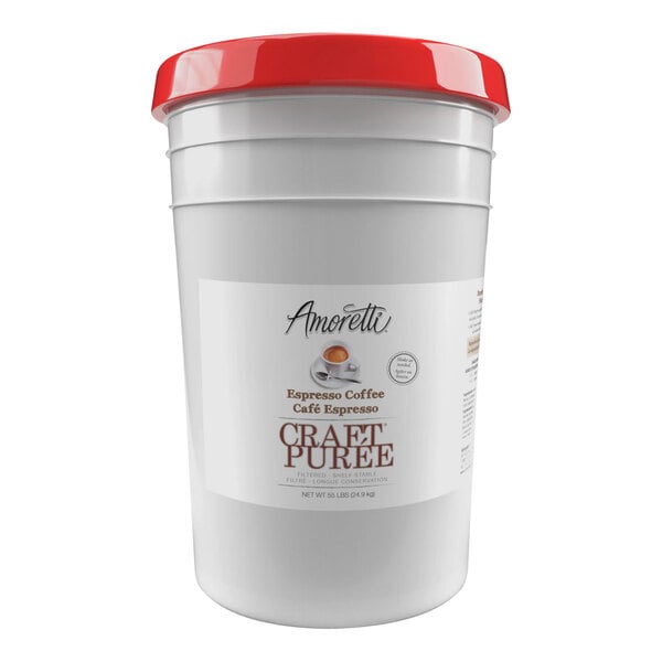 Amoretti Espresso Coffee Craft Puree 6 Gallon (55 lb.)