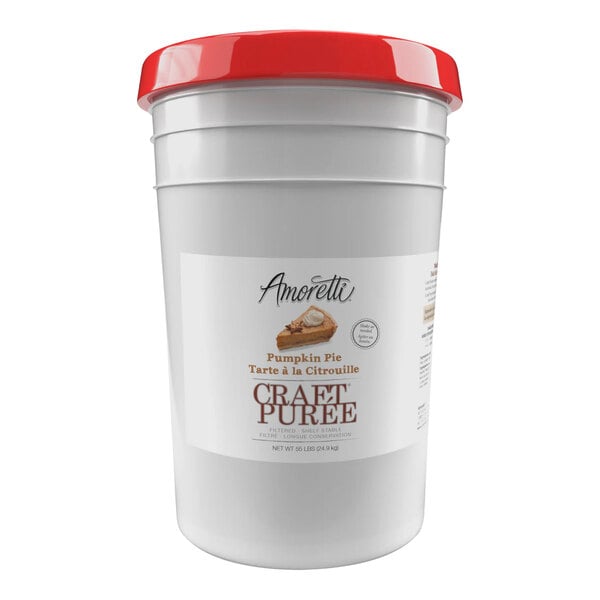 Amoretti Pumpkin Pie Craft Puree 6 Gallon (55 lb.)