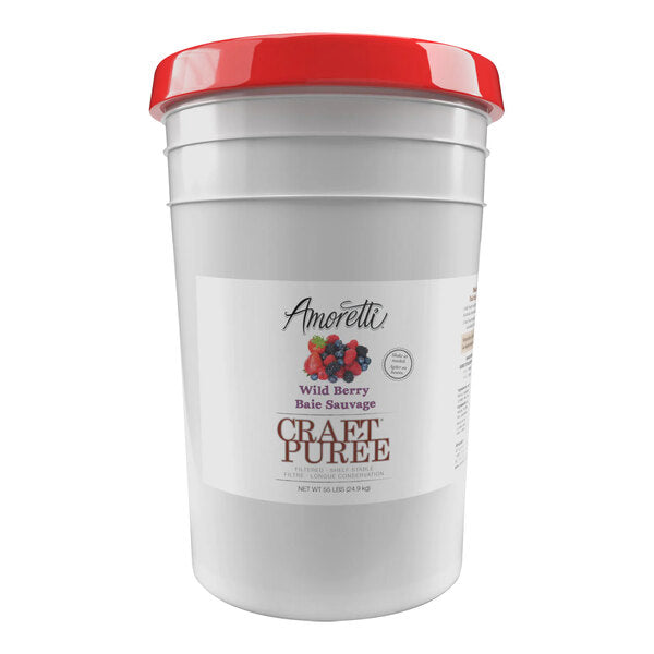 Amoretti Wild Berry Craft Puree 6 Gallon (55 lb.)