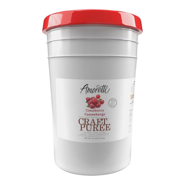 Amoretti Cranberry Craft Puree 6 Gallon (55 lb.)