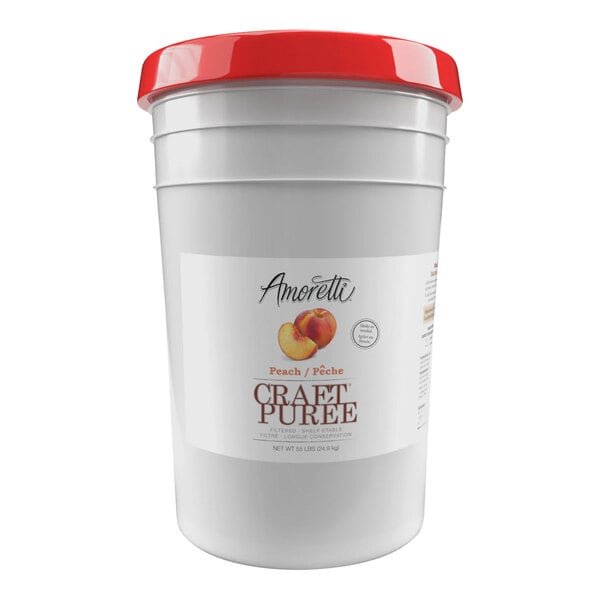 Amoretti Peach Craft Puree 6 Gallon (55 lb.)