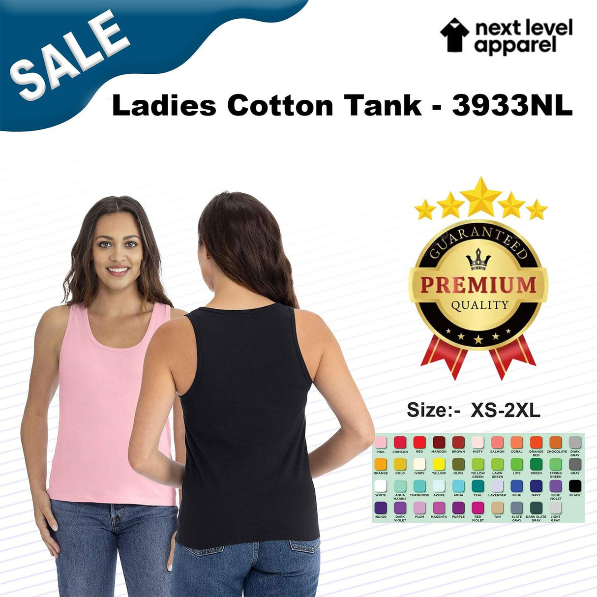 Next Level® Ladies Cotton Sleeveless Tank Top