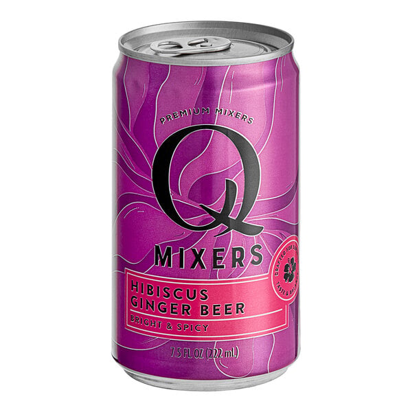 Q Mixers Hibiscus Ginger Beer Can 7.5 fl. oz. - 24/Case