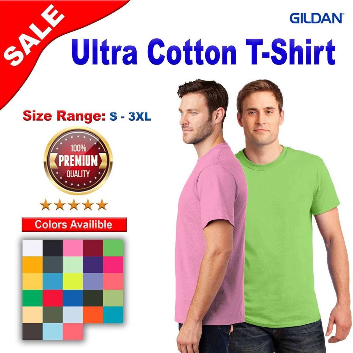 Gildan® Ultra Cotton Short Sleeve Crewneck T-Shirt