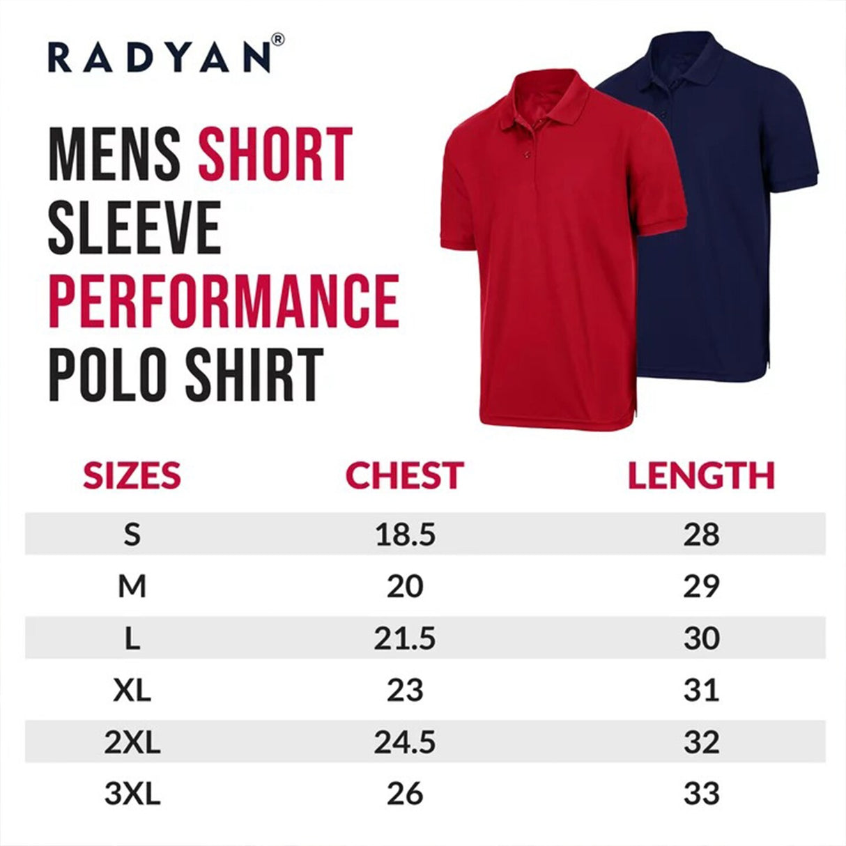 Polo Shirts - Professional Apparel | RADYAN®