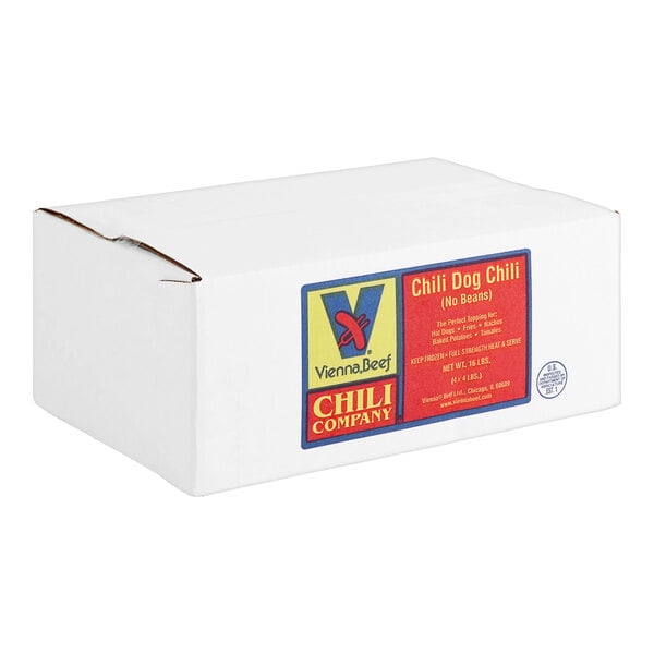 Vienna Beef Chili Dog Sauce 4 lb. - 4/Case