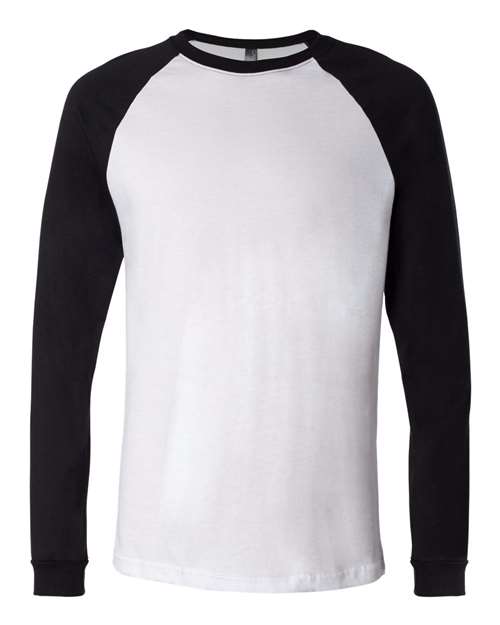 BELLA + CANVAS Men's Long Sleeve Jersey Baseball Tee