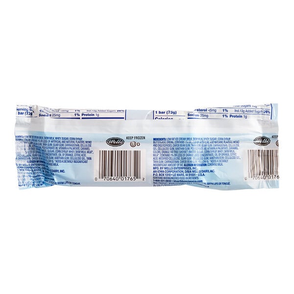 Blue Ribbon Orange Dream Ice Cream Bar 3 oz. - 48/Case