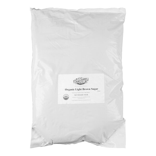 Golden Barrel Organic Light Brown Sugar - 50 lb.