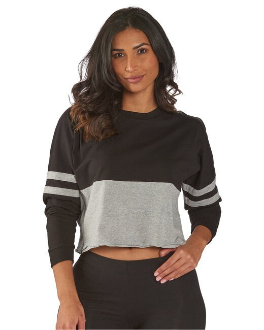 Boxercraft® Ladies Cropped Retro Pom Pom Jersey Fleece