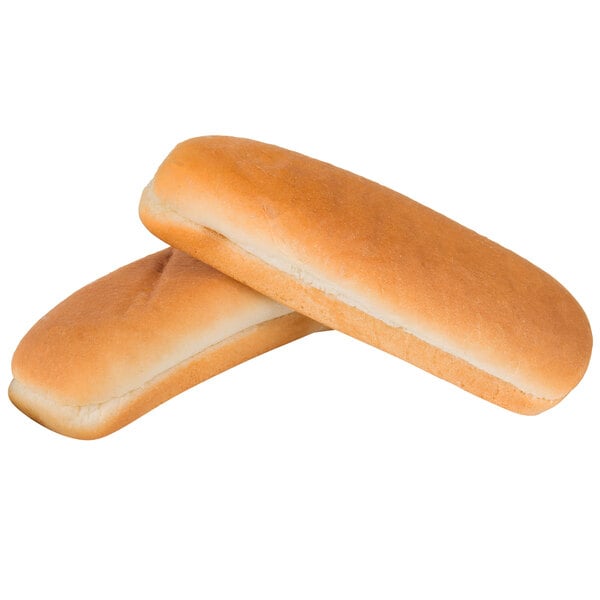 Hauswald Frozen 6" Sliced Hot Dog Bun 8-Pack - 16/Case